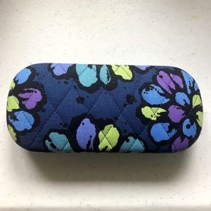 Vera Bradley Quilted Eyeglasses Case Indigo Pop